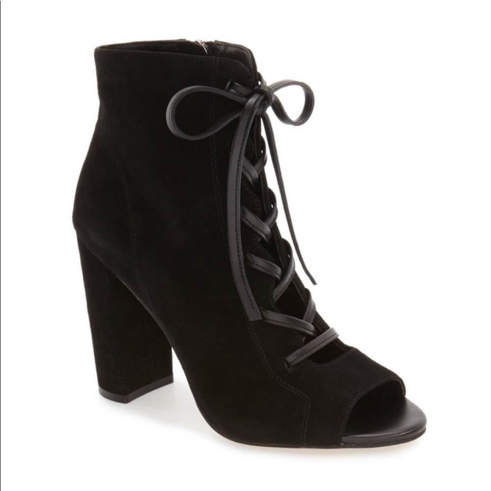 Sam Edelman Yvie Lace-Up Suede Bootie